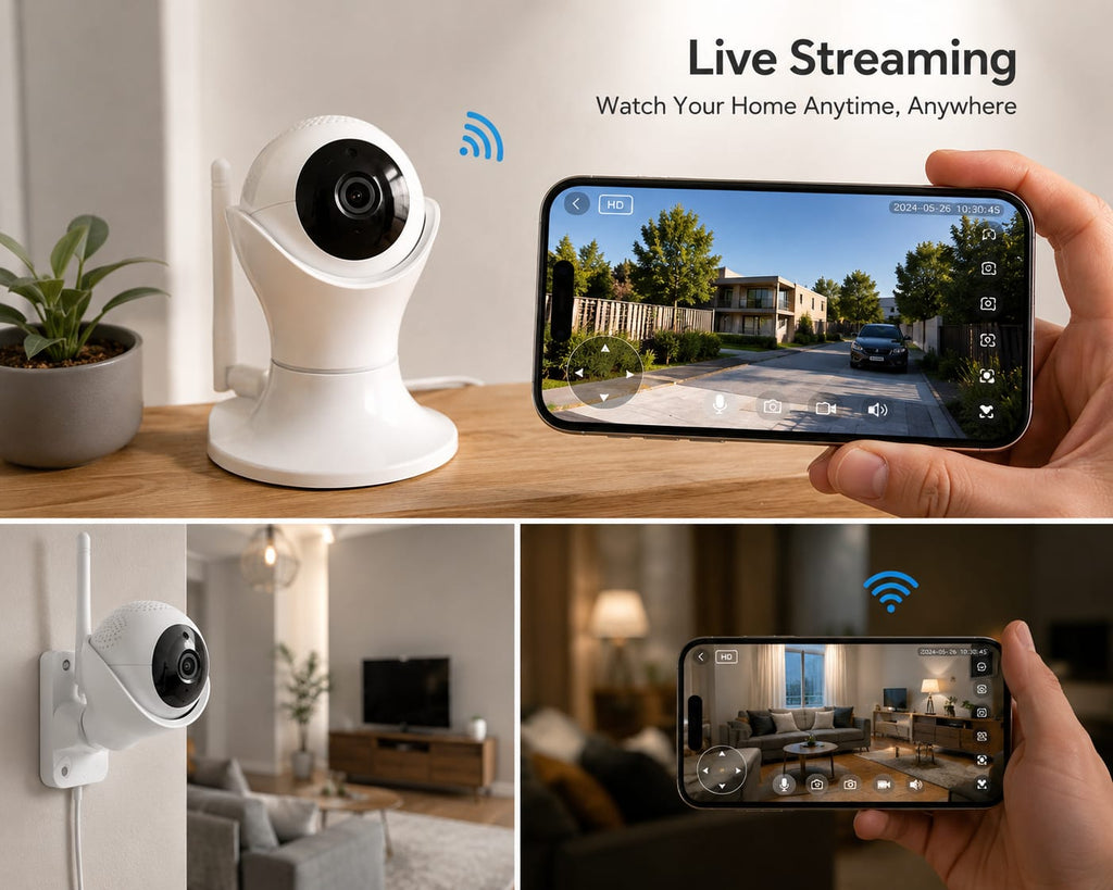 360° HD Wi-Fi Security Camera – Smart Home Monitoring Camera with Motion Detection & Two-Way Audio