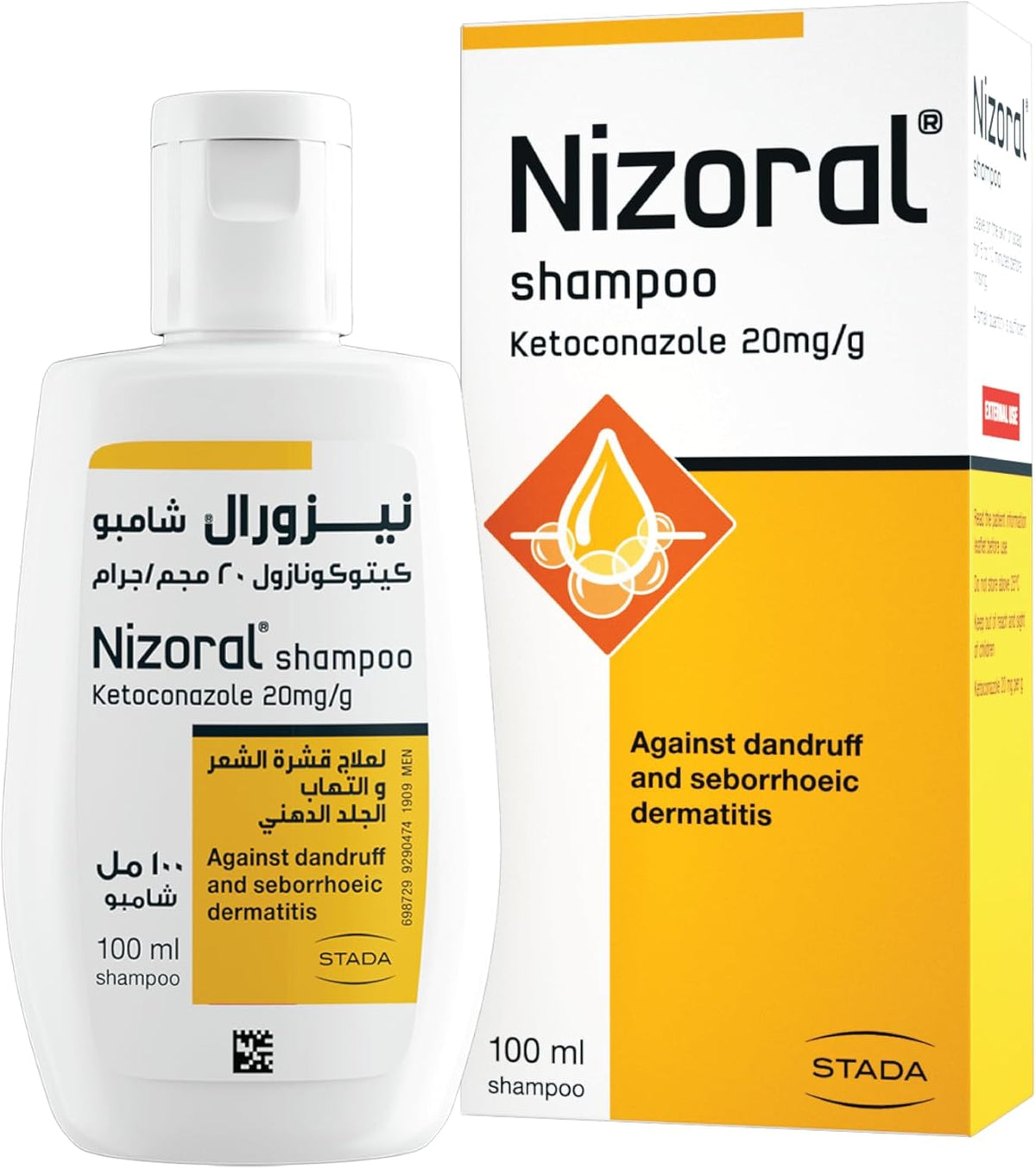 Nizoral® 2% Anti-Dandruff Shampoo, 100ml, Medical Treatment with Ketoconazole, Clinically Proven to Treat Dandruff, Flakes & Itching